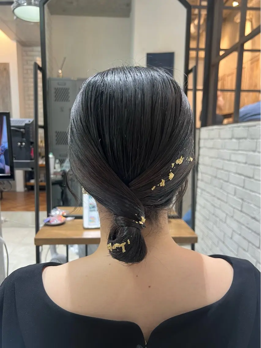 セミロング ヘアアレンジ ヘアセット 🌿ニュアンス/髪質 改善🌿Fukudaのヘアスタイル