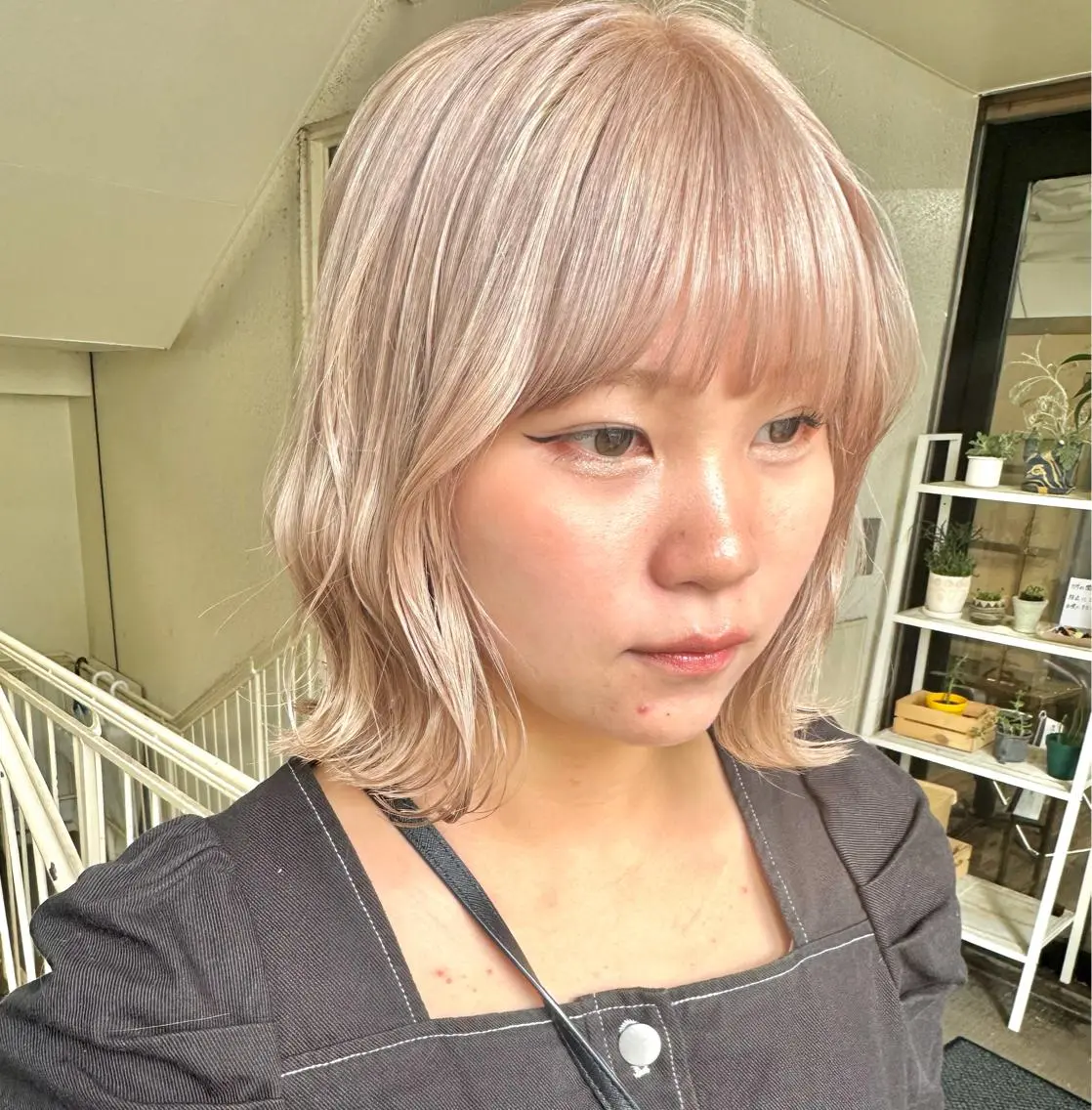 💖🐰色素薄めハイトーン🐰💖カット+ブリーチ2回+うる艶カラーの写真