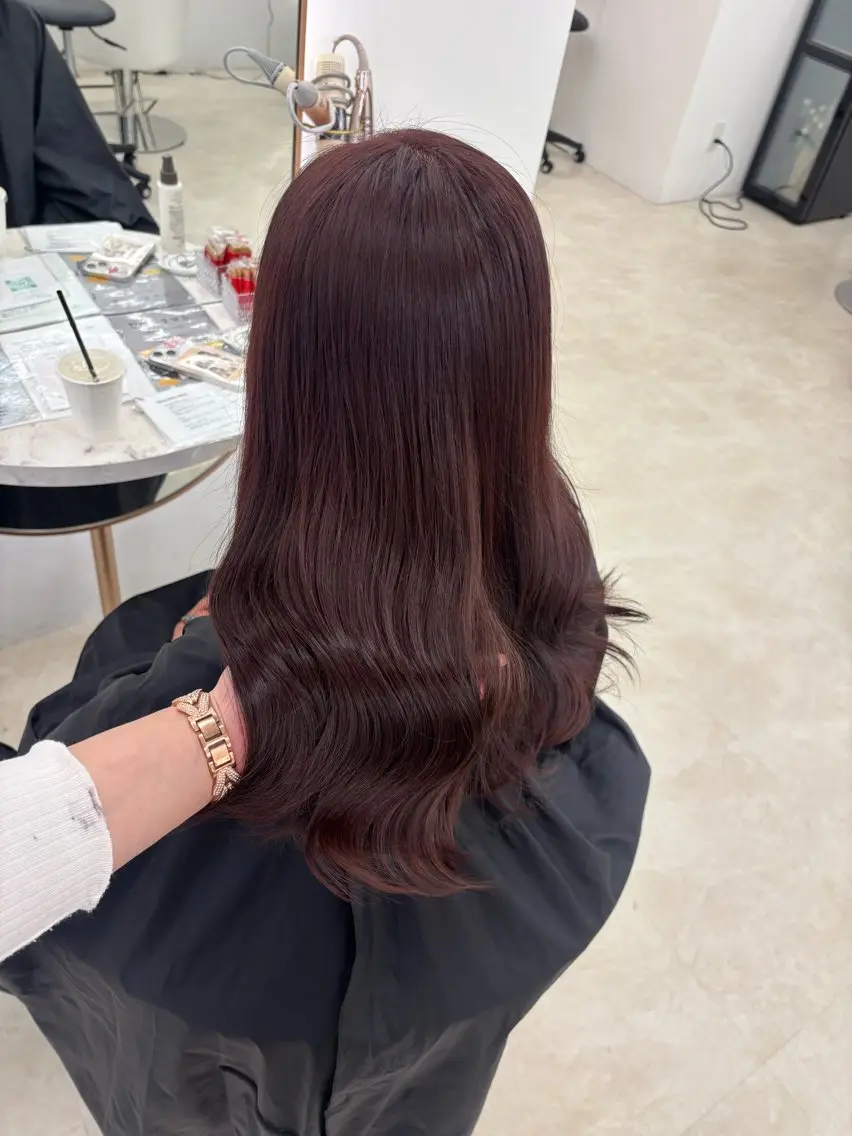 ロング カラー ヘアカラー トリートメント ayano/ピンク/ ラベンダー/ブリーチのヘアスタイル