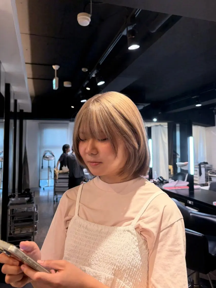ショート カラー ヘアカラー 中川 蓮のヘアスタイル