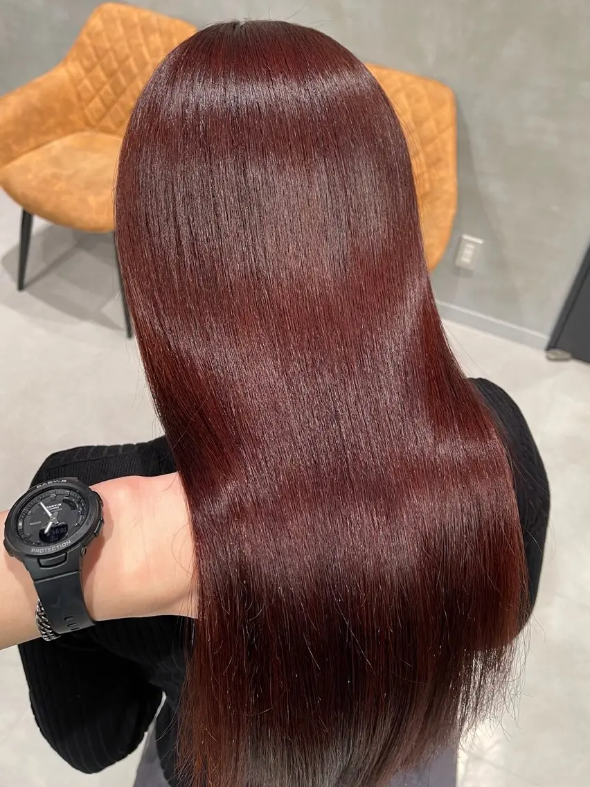 ロング カラー ヘアカラー ♡iku♡カラー 髪質改善 アレンジのヘアスタイル