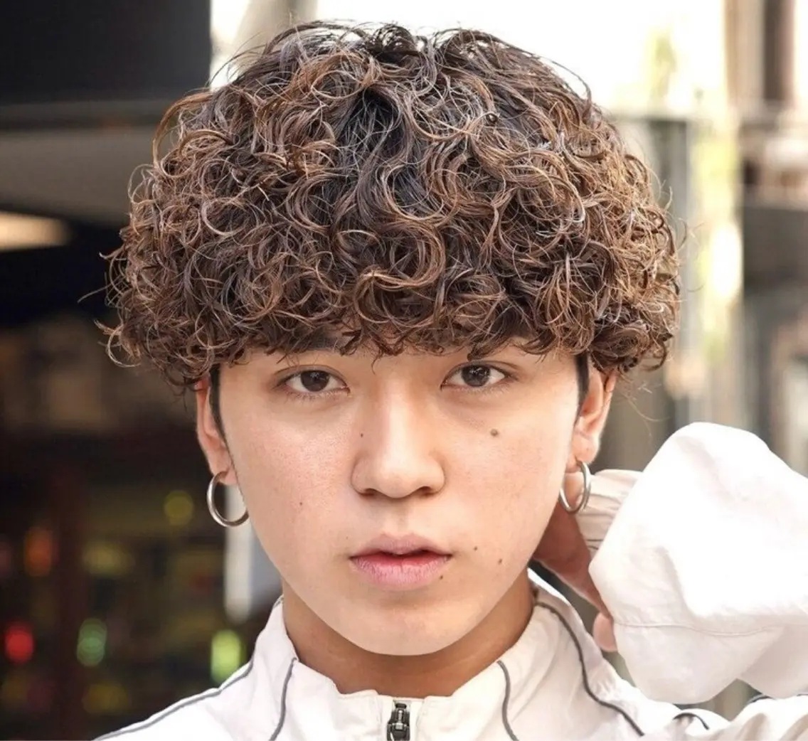 【5月❣️限定men'sプードルパーマ🐩🍁】カット➕パーマ➕3stepトリートメントの写真