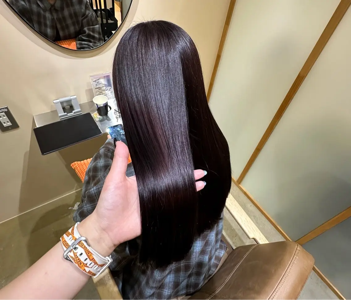 ロング ヘアカラー トリートメント ౨ৎ︎Zina 川口 KIRARI౨ৎのヘアスタイル