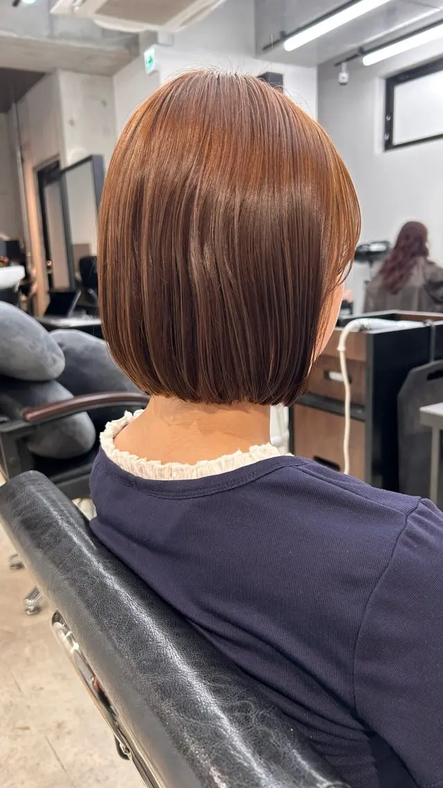 ショート ボブ カット ボブ/暖色カラー 🎧 kei 🎀のヘアスタイル