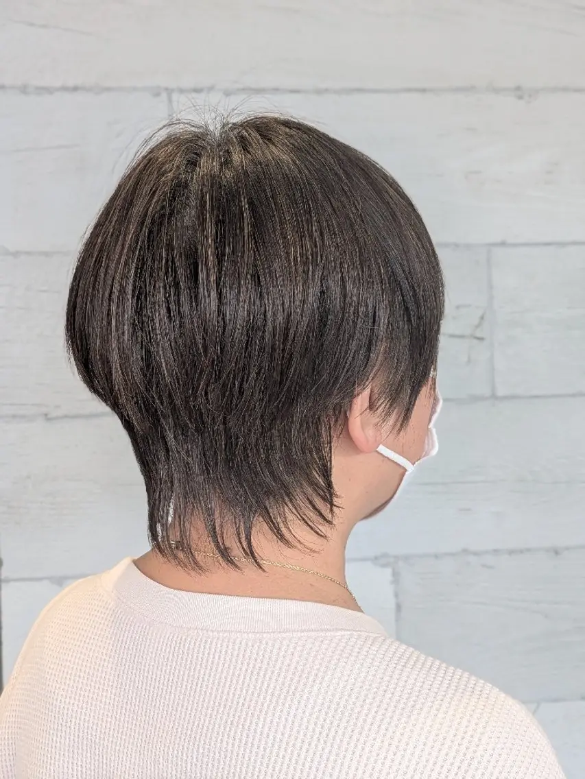 ショート ショートレイヤー レイヤーカット ショートヘア 山田 愛/川中島/縮毛矯正のヘアスタイル