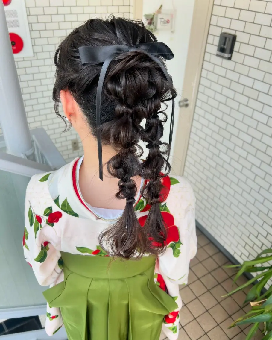ヘアアレンジ 卒業式のヘアスタイル 大人可愛いヘアメイク 💋🧚♀️しずかのヘアスタイル