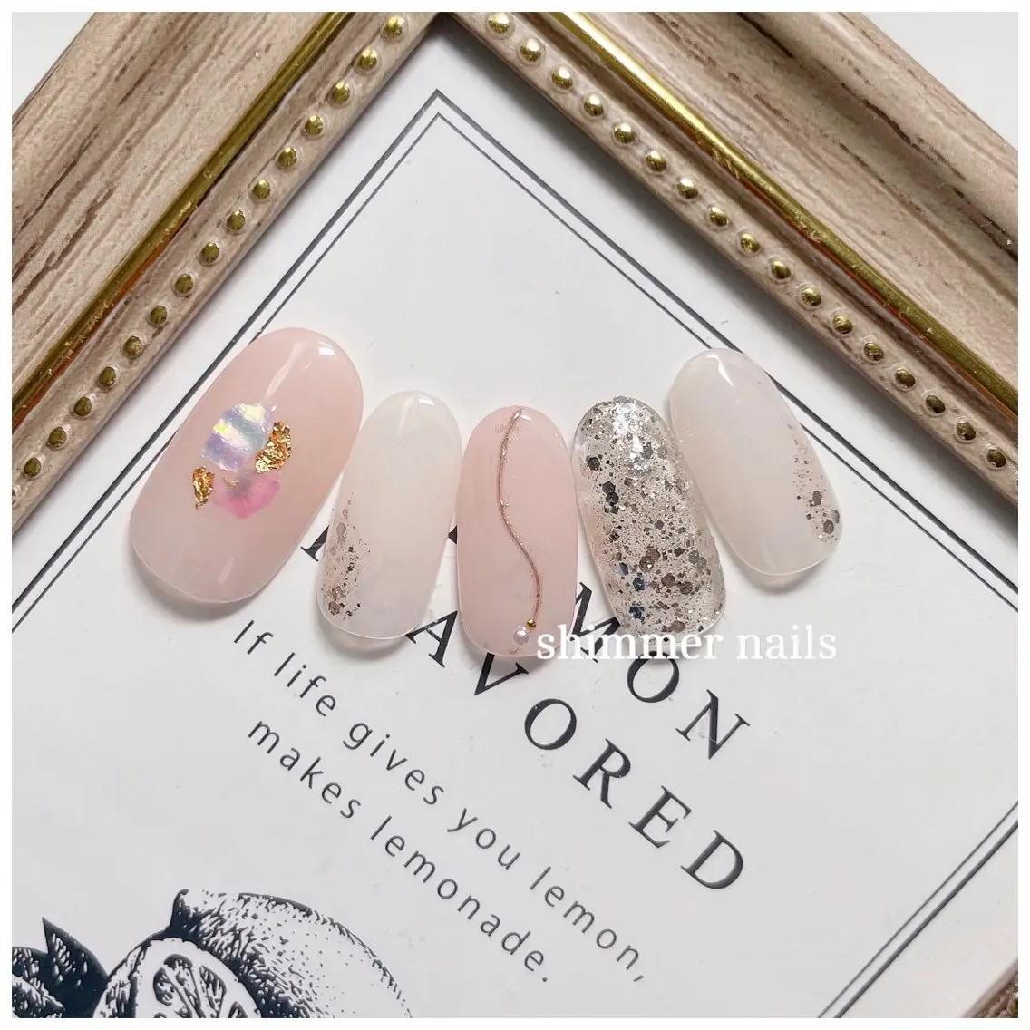 ネイル 春ネイル shimmer nailsのネイルデザイン