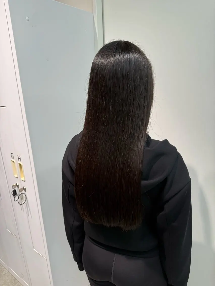 ロング カラー ヘアカラー トリートメント 髪質改善🫧 yuzuhqのヘアスタイル