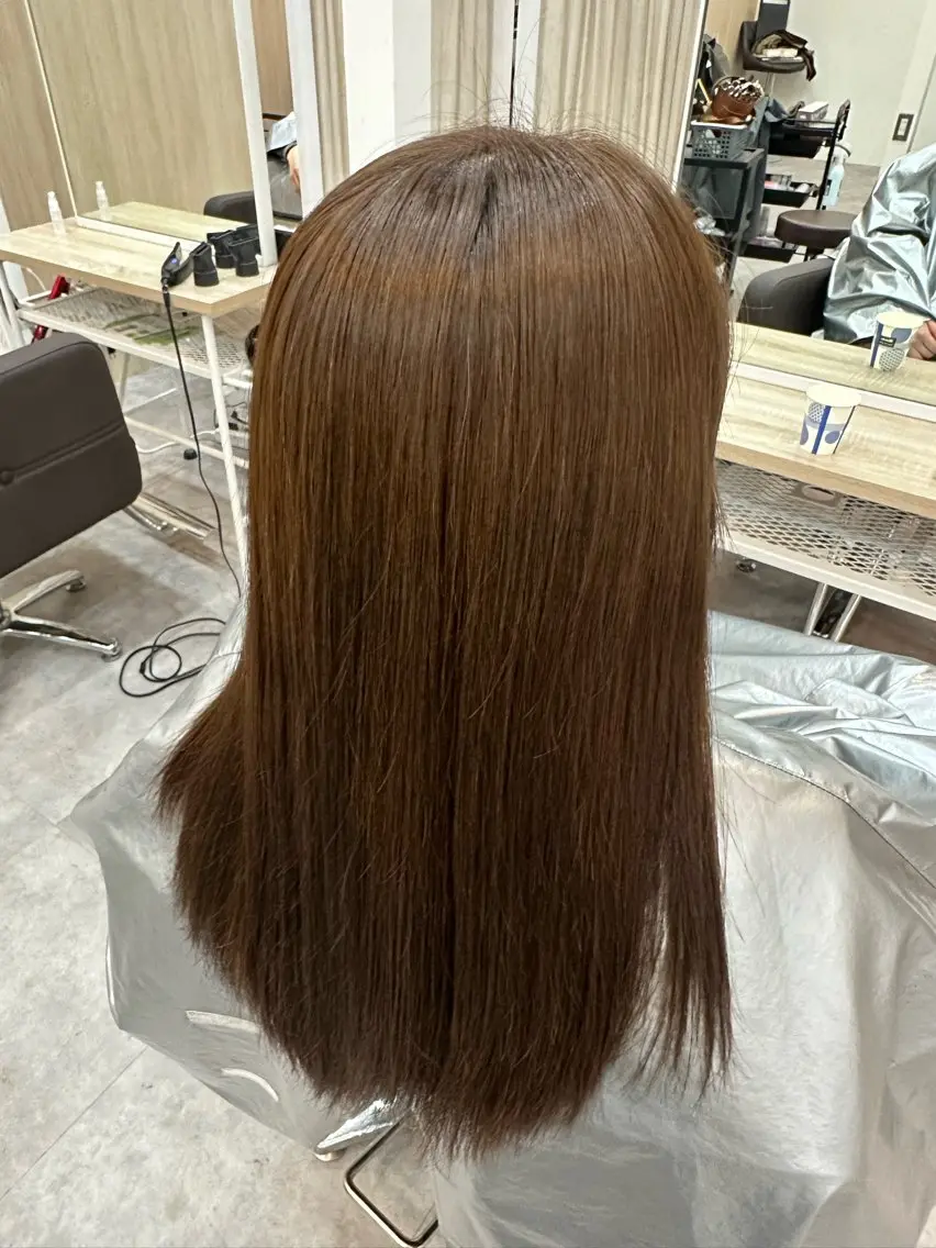 ロング カラー ベージュカラー 髪質改善 Agu hair muta 大山佑将のヘアスタイル