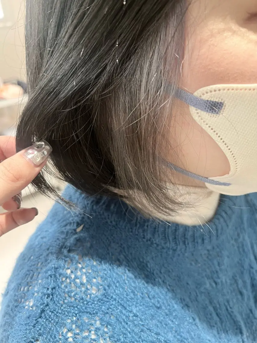 ミディアム カラー シルバー 暖色カラー/ ヘアセット🌛櫻井舞のヘアスタイル