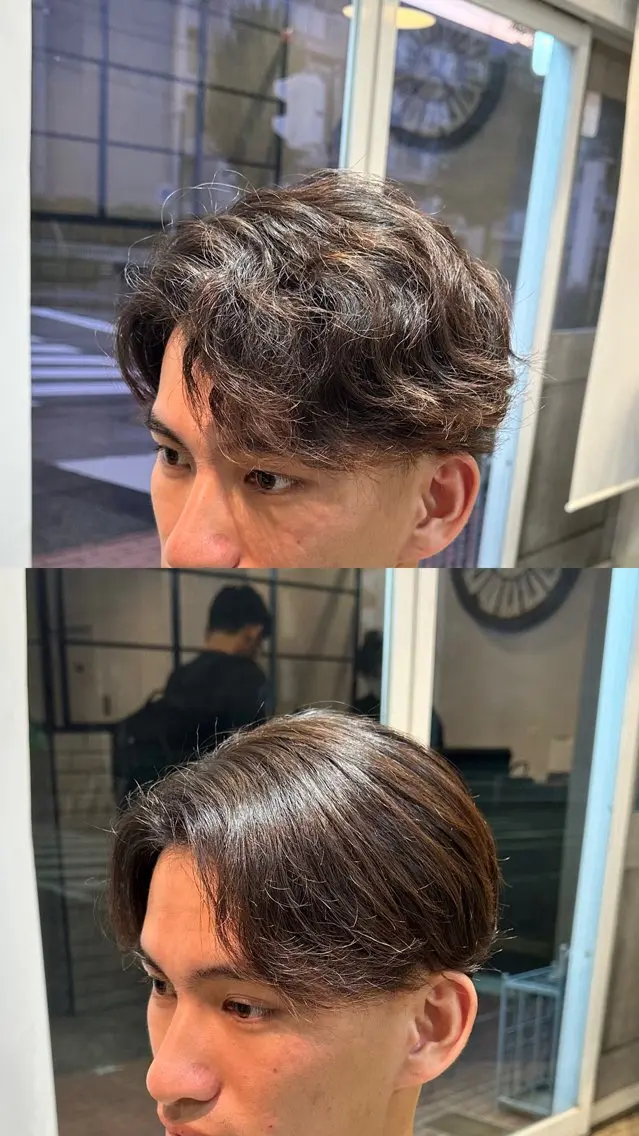 ショート メンズ 縮毛矯正 メンズ専門 Ryukiのヘアスタイル