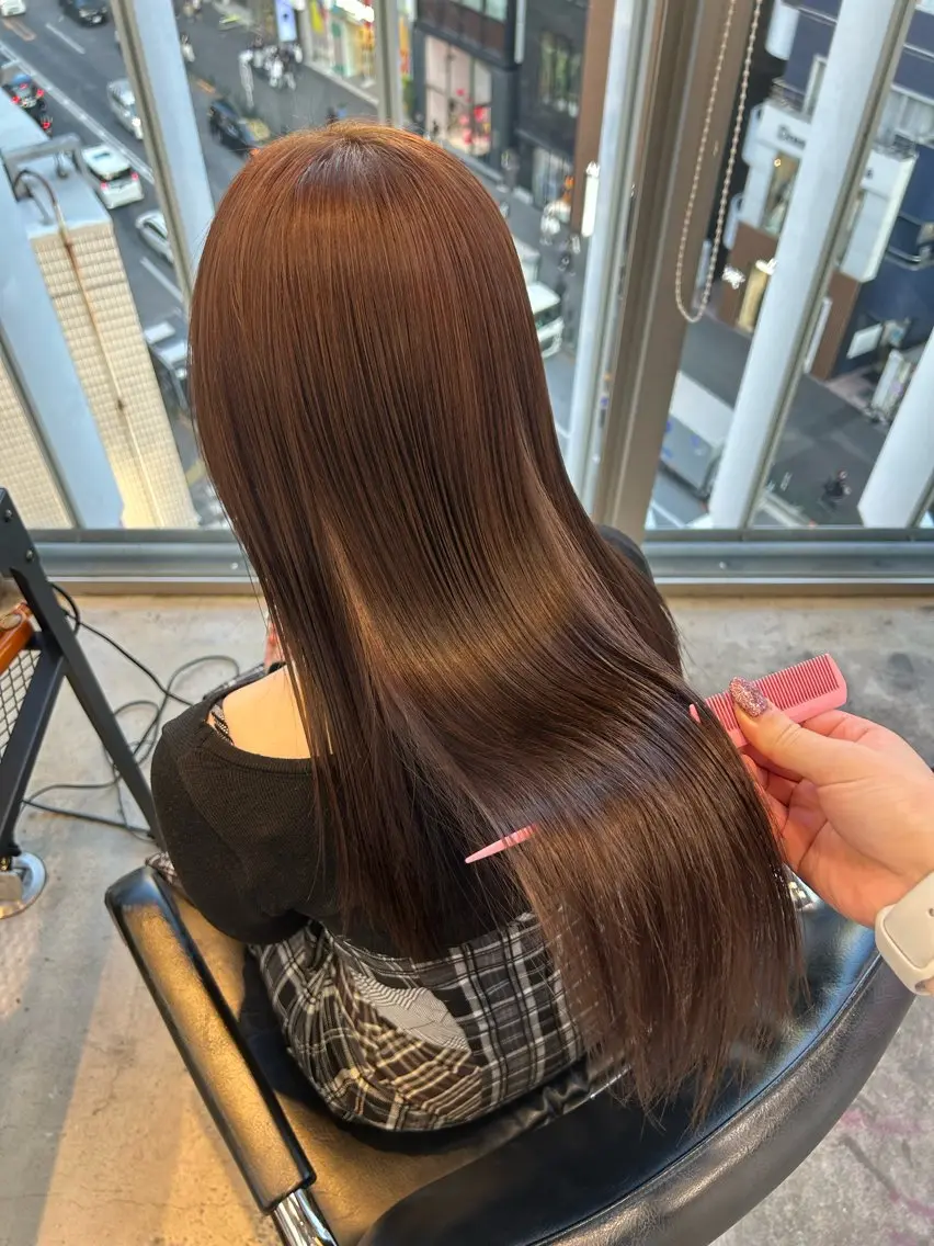 ミディアム カラー ヘアアレンジ ヘアカラー 🎀ブリーチ×艶髪 🎀 ♡さや♡のヘアスタイル