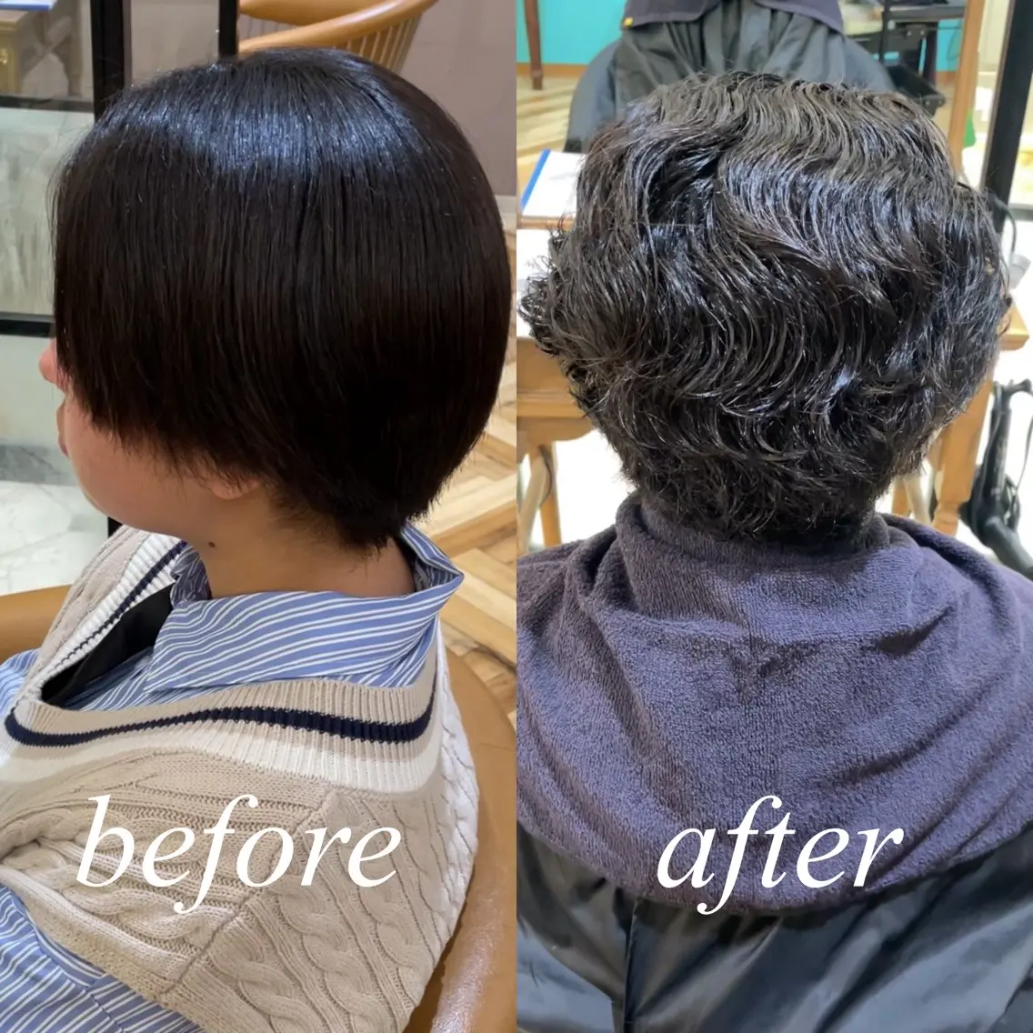 ショート パーマ 💎巻ける縮毛矯正/ 艶髪💎石渕智也のヘアスタイル