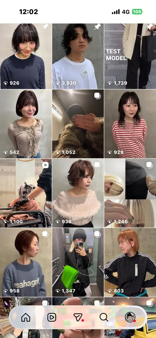 瑠己杏 :ボブ/ ハイトーンワンカラーのヘアスタイル