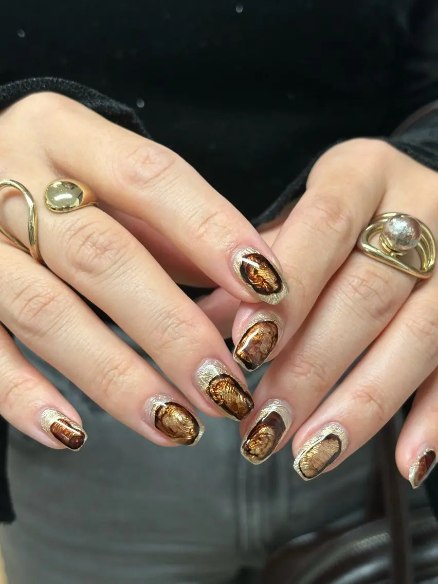 ネイル ニュアンスネイル ハンドネイル Noël新宿南口 arisaのネイルデザイン