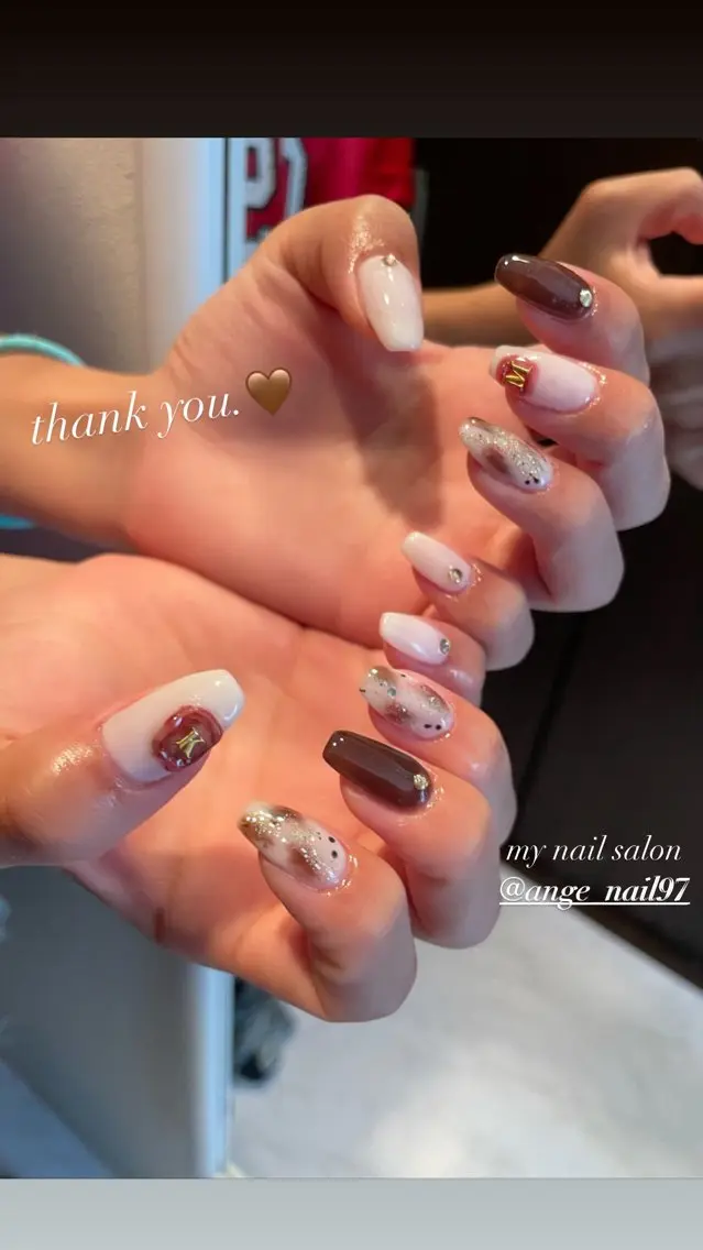 ジェル❤︎持ち込みデザイン派手コース❤︎の写真