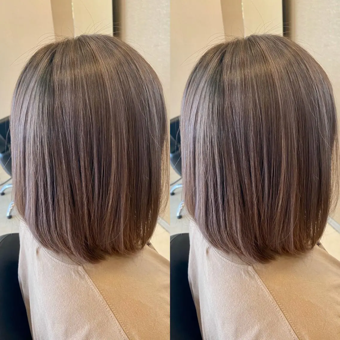ミディアム カラー ヘアカラー トリートメント 浅川 実行のヘアスタイル
