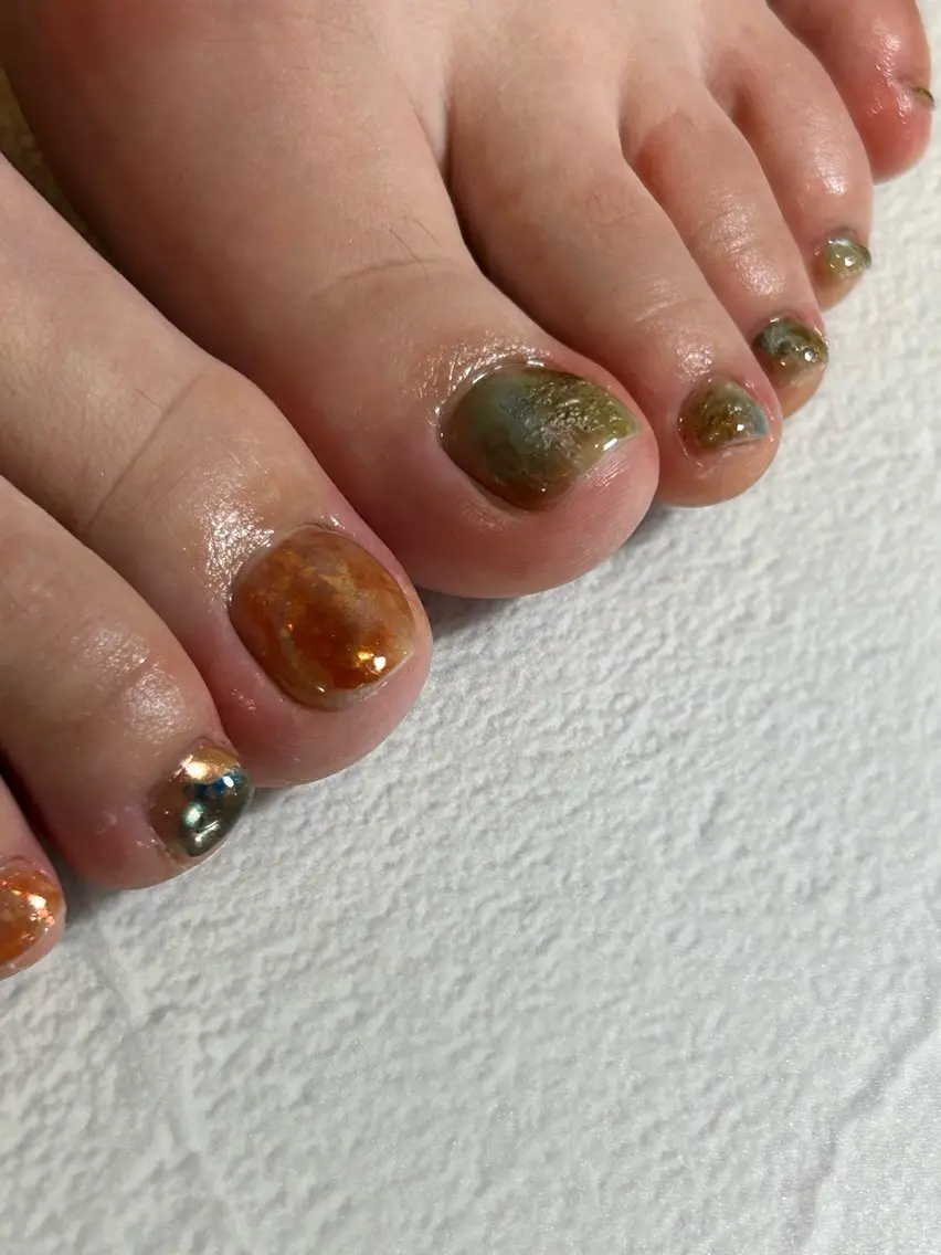 ネイル フットネイル ニュアンスネイル Ao. Nailのネイルデザイン