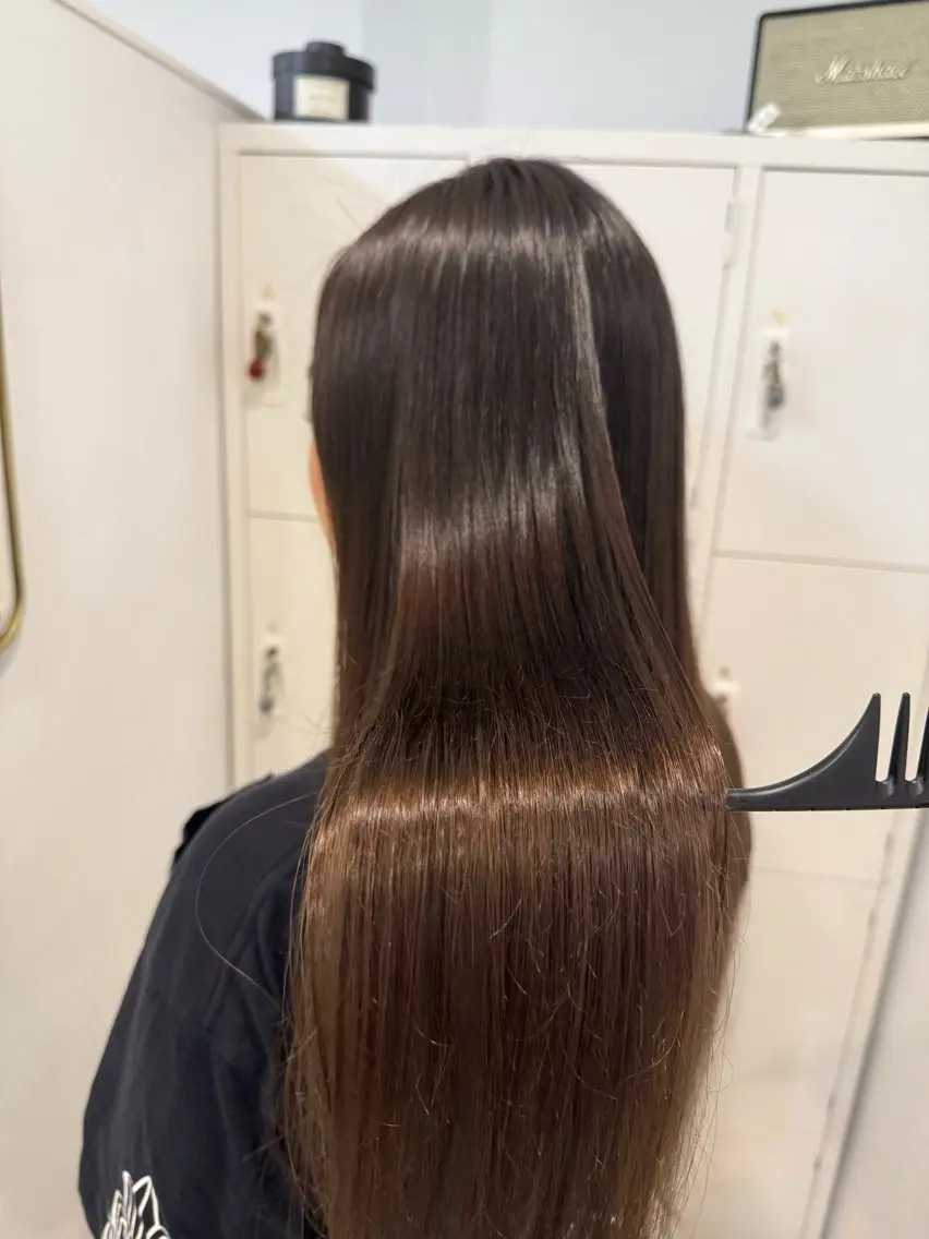 髪質改善straight＋Aujua shampooの写真