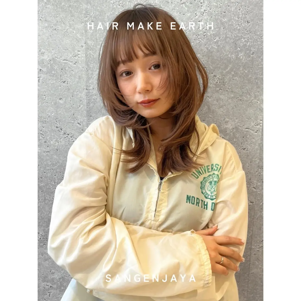 ロング ボブ くびれヘア レイヤーカット ロング カット ヘアカラー トリートメント hair make earth 🪡のヘアスタイル