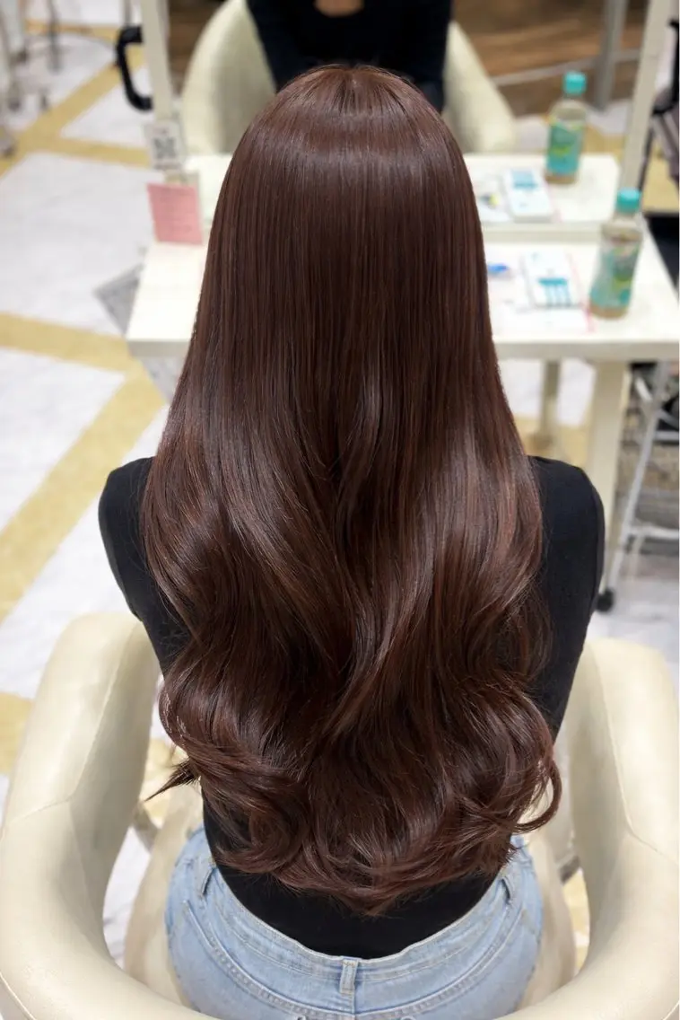 ロング カラー 佐伯 青空のヘアスタイル