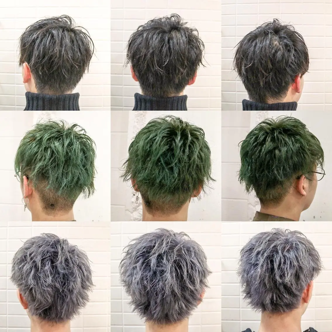 ショート カラー パーマ メンズ ヘアカラー 看板犬がお出迎え◎ 初めてでも安心◎のヘアスタイル