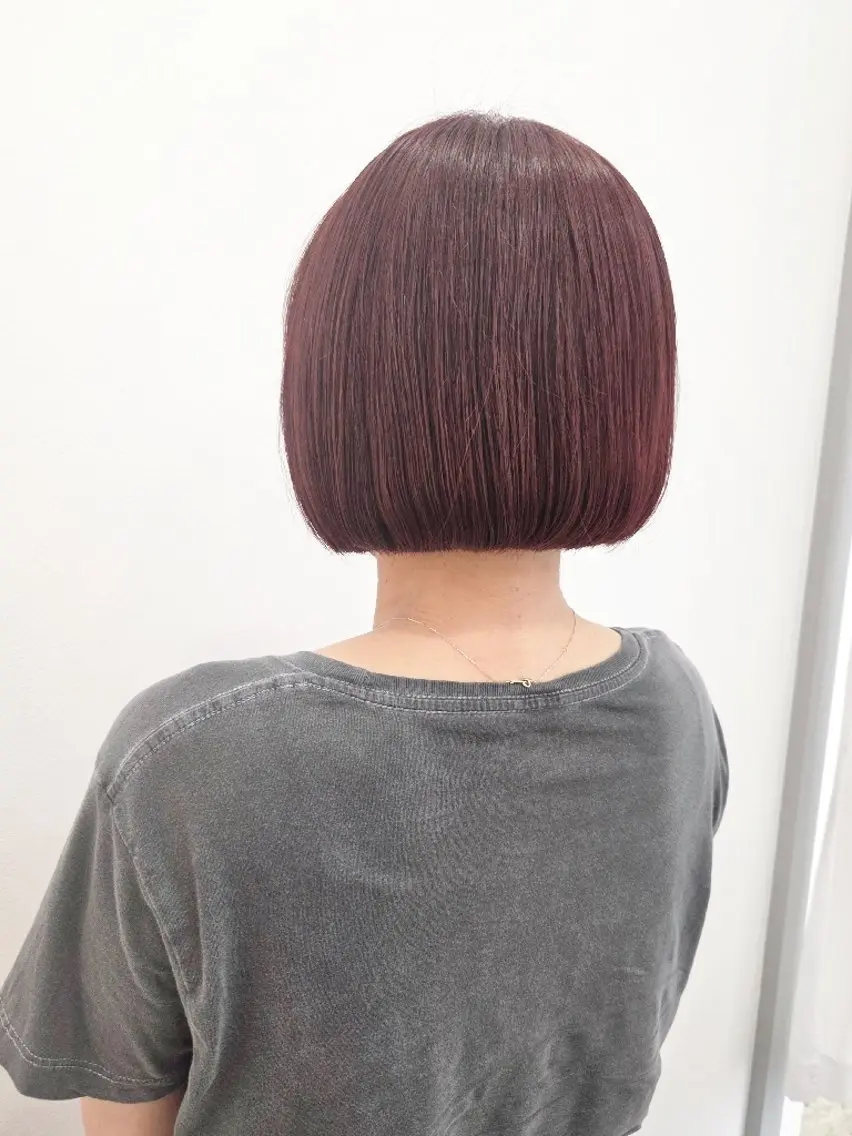 ショート カラー カット ヘアカラー トリートメント ヘッドスパ 齋藤 愛美のヘアスタイル