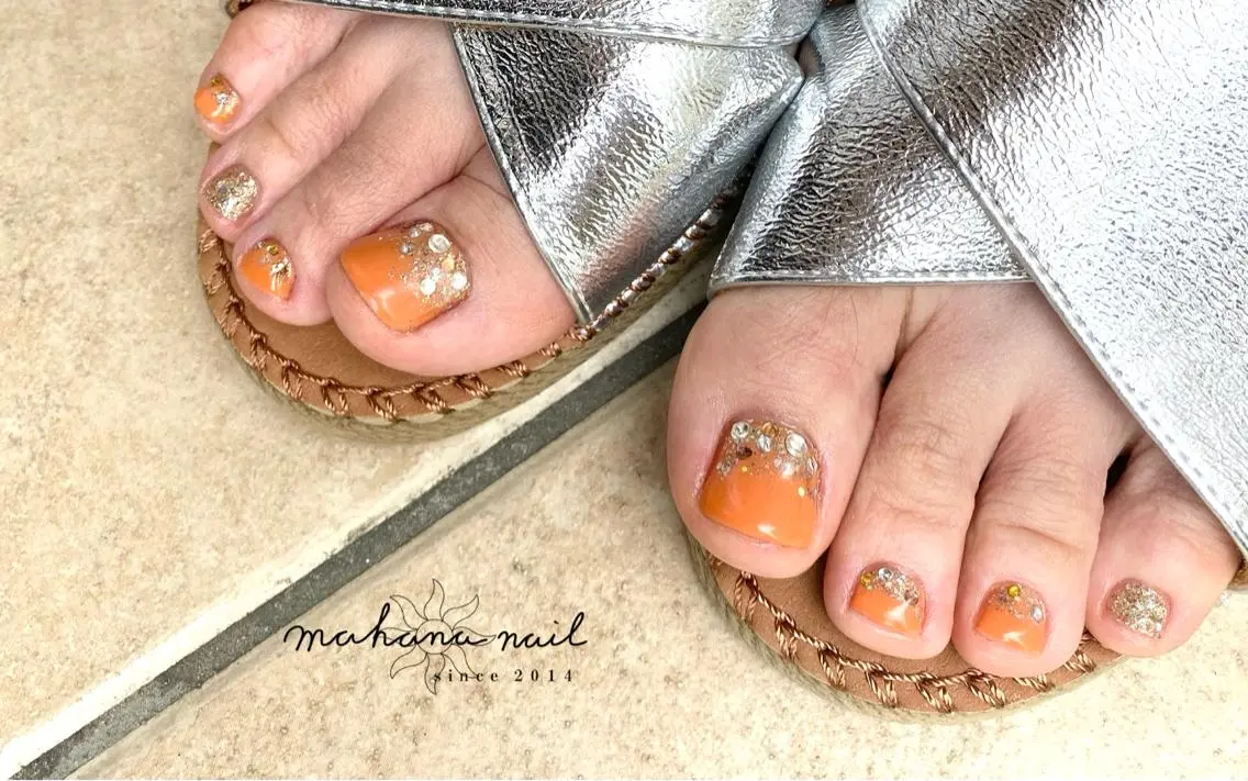 ネイル フットネイル 持ち込み mahana nailのネイルデザイン