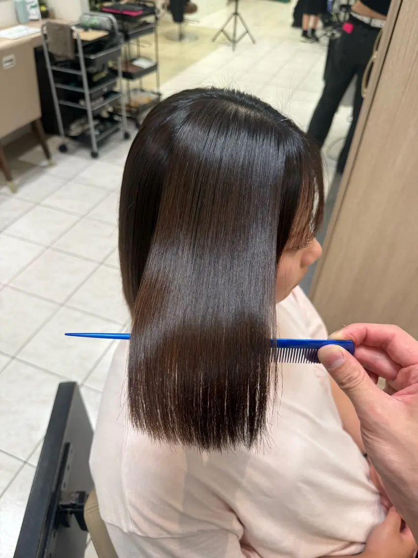 ミディアム 縮毛矯正 °ʚ縮毛矯正モデル 募集中ɞ° ほののヘアスタイル