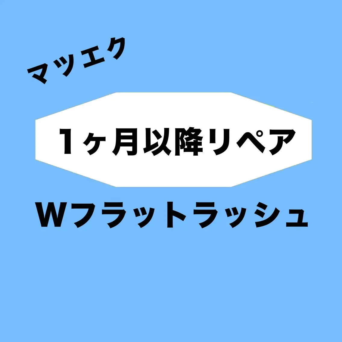 【1ヶ月以降】リペアWフラット60束  ￥6000の写真