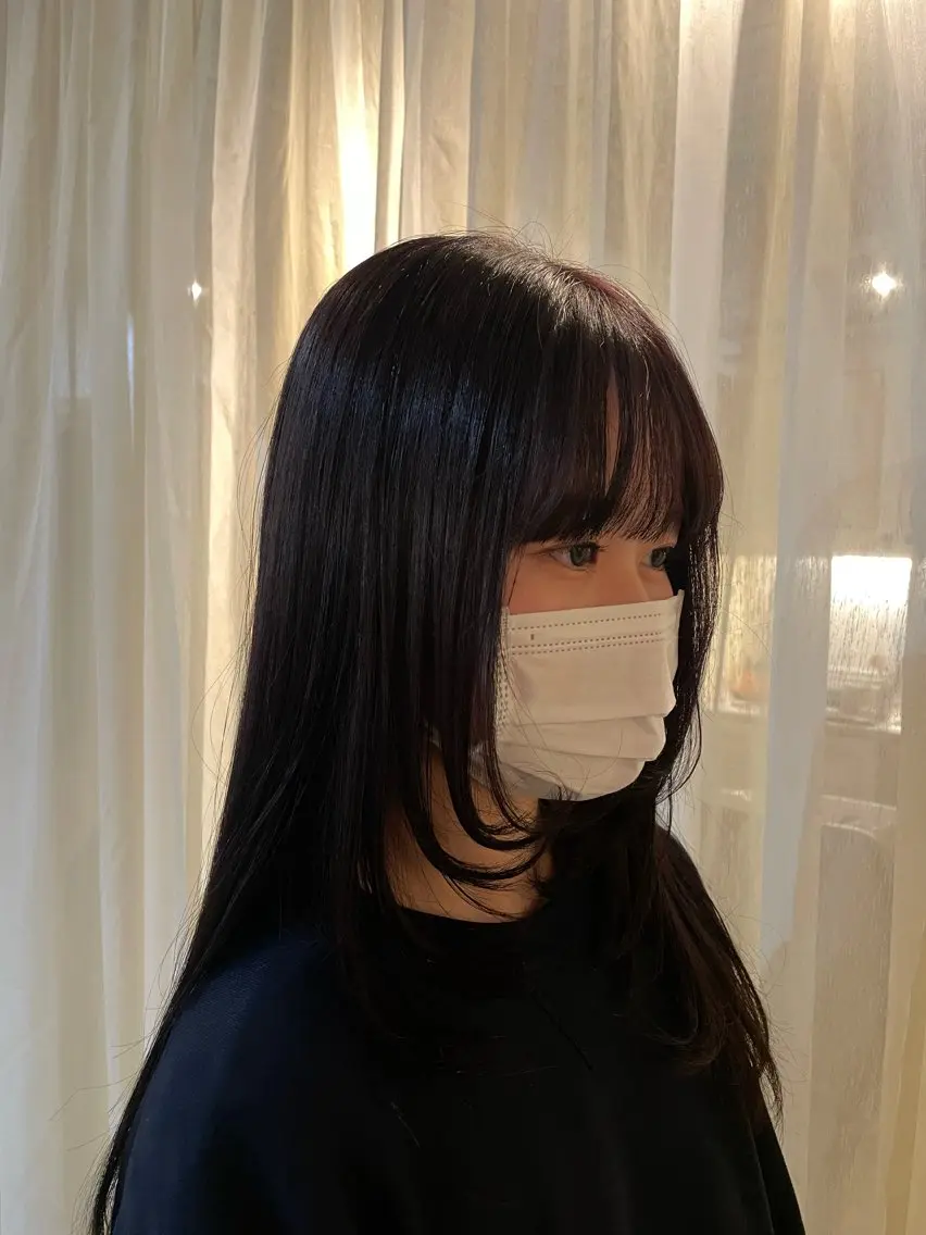 ロング 藤原 百花のヘアスタイル