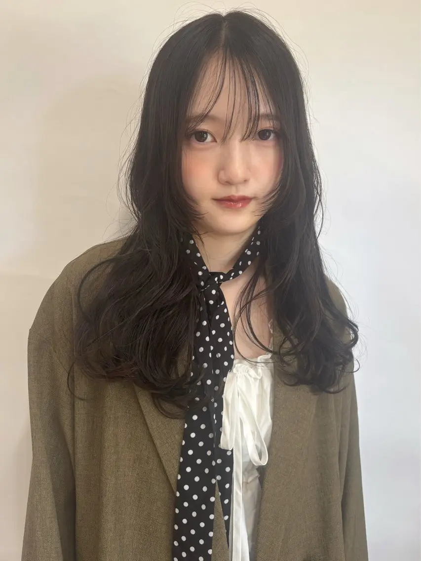 セミロング sato harunaのヘアスタイル