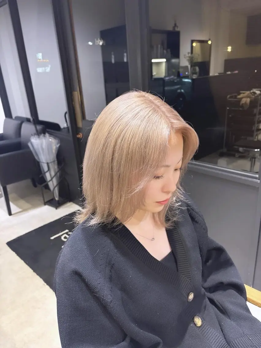 ミディアム ヘアカラー トリートメント ⠀ hinaのヘアスタイル