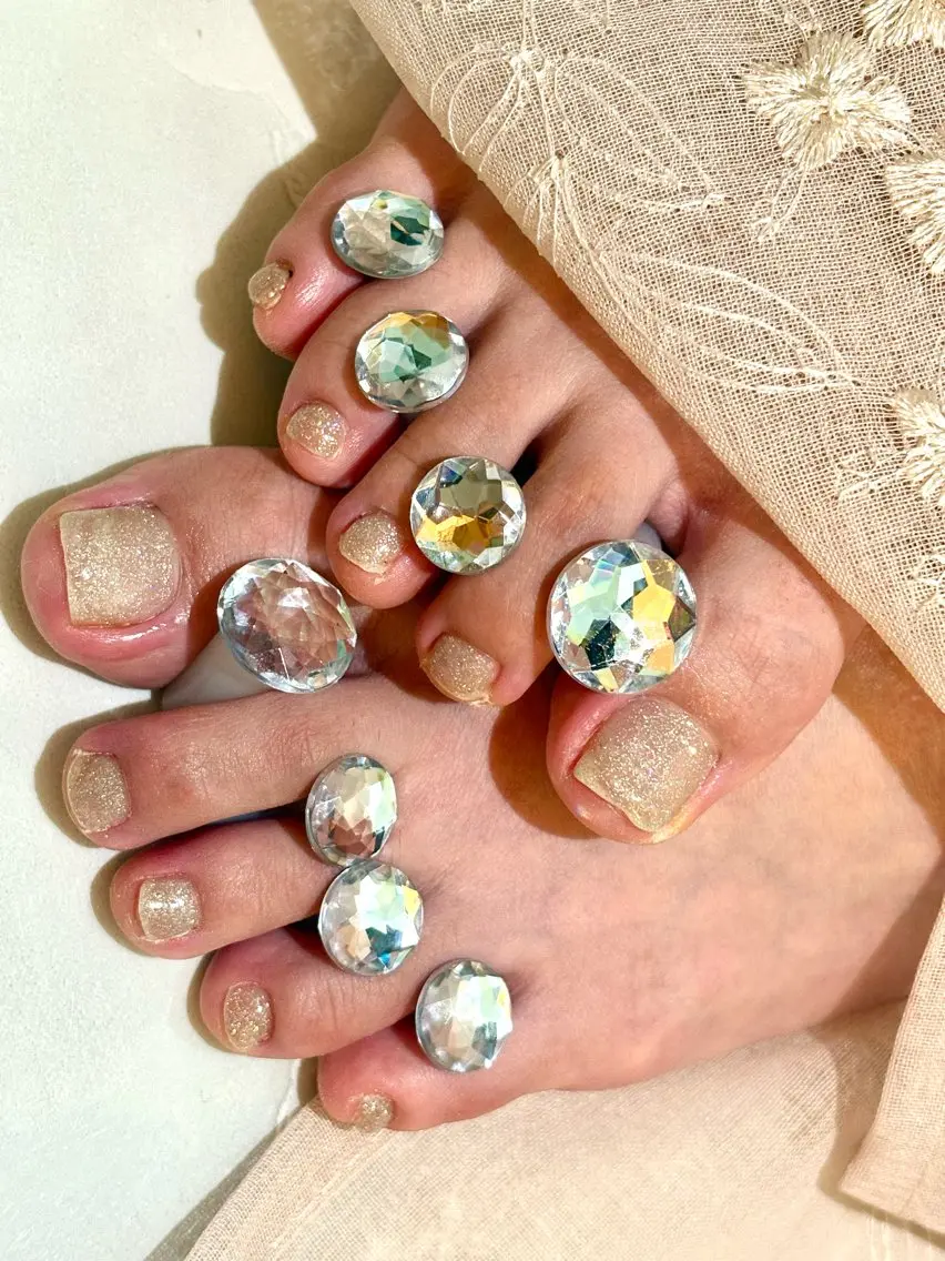 ネイル フラッシュネイル フットネイル 新宿マグネット Mii Nailのネイルデザイン