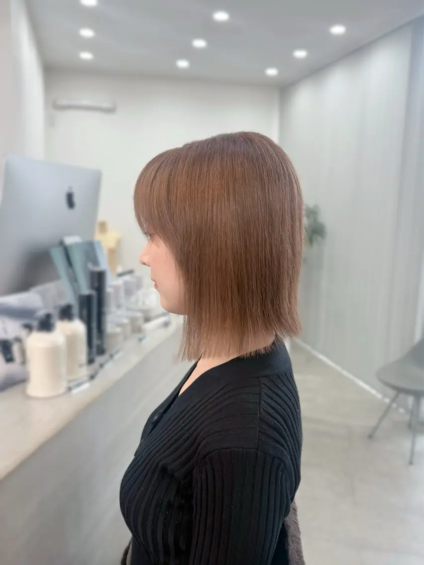 カラー ブリーチ ヘアカラー NAO／ KOS pinkのヘアスタイル