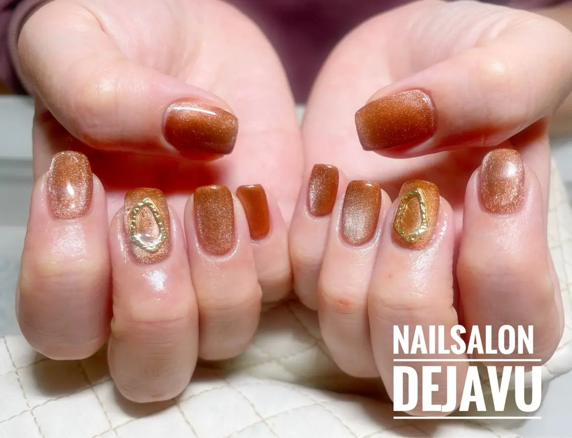 ネイル マグネットネイル ハンドネイル Nailsalon Dejavuのネイルデザイン
