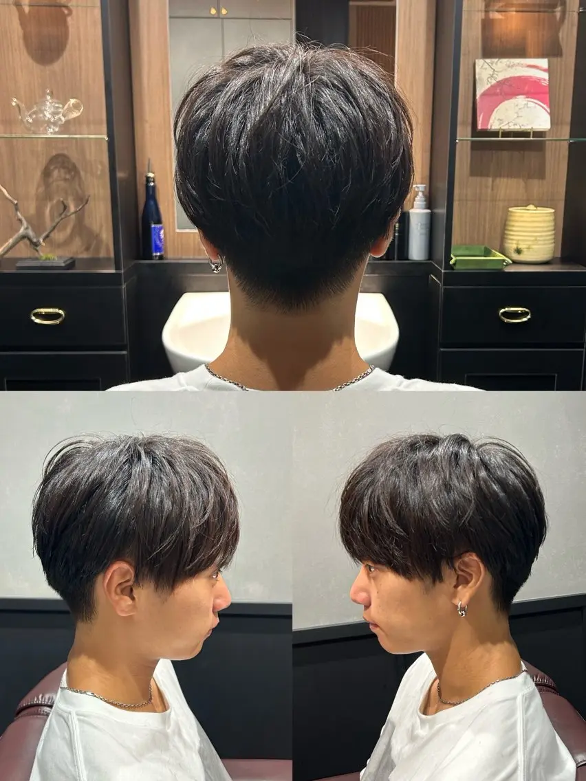 ミディアム メンズ ありが みさのヘアスタイル