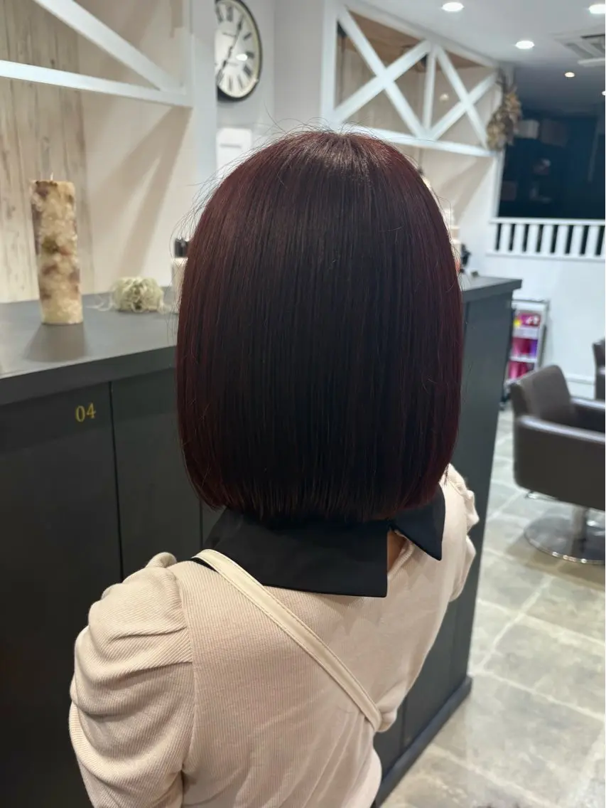 ミディアム ボブ 田村 亜衣華のヘアスタイル