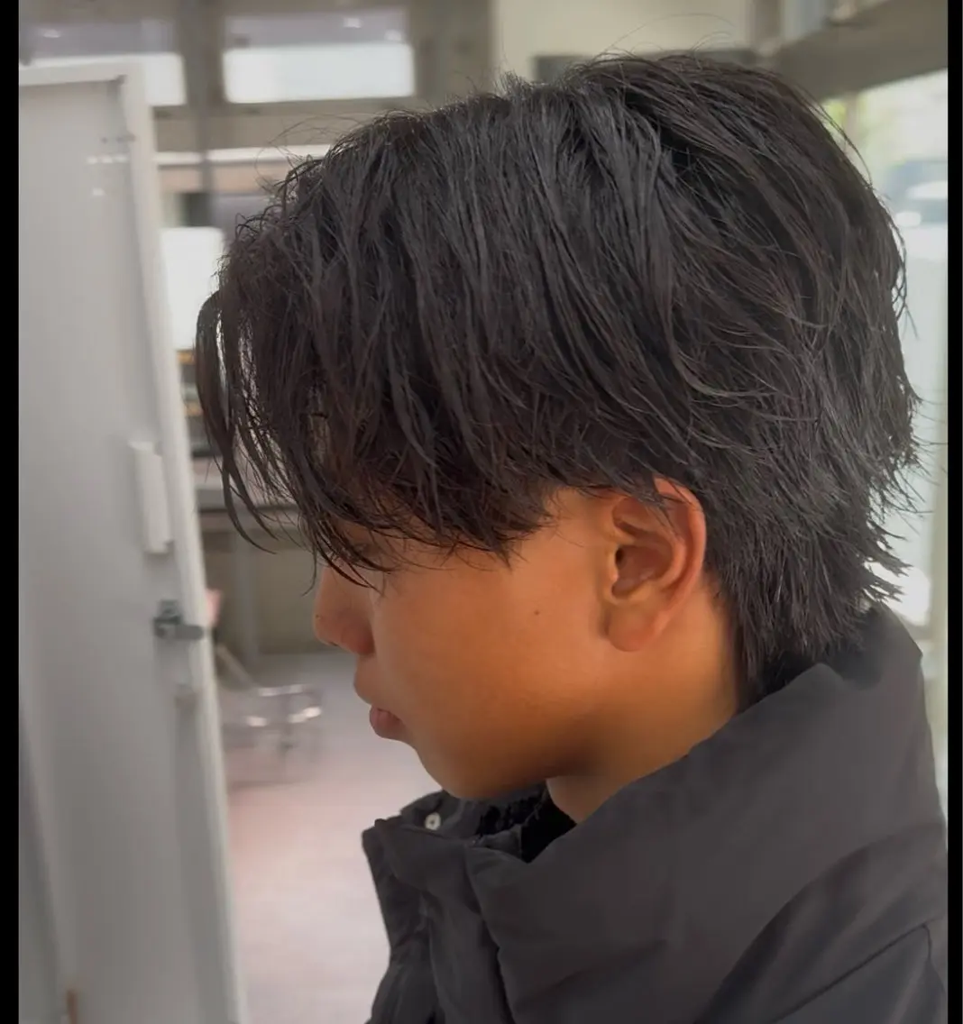 メンズ カット パーマ 布施メンズ特化美容師 秋山 涼のヘアスタイル