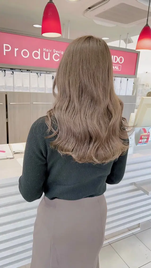 セミロング ヘアカラー トリートメント 髪質改善カラー 指名No.1👑のヘアスタイル