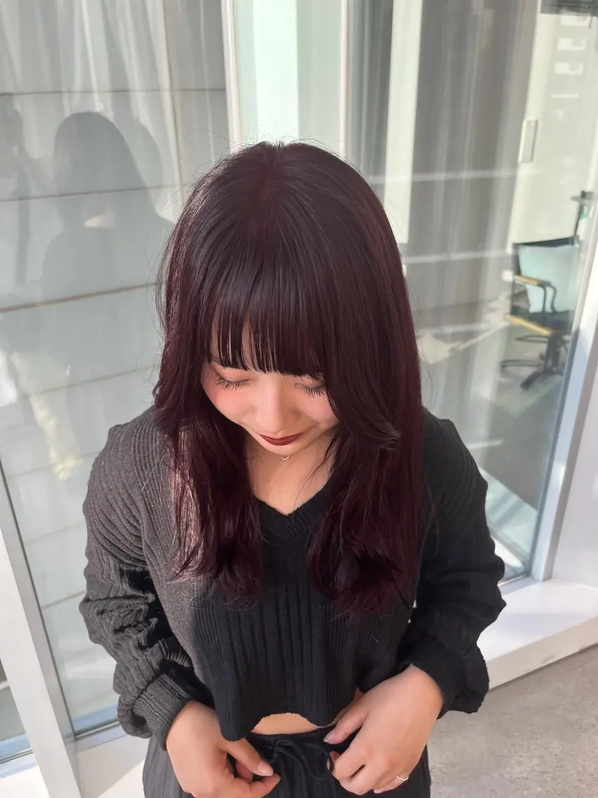 カラー ブリーチ ダブルカラー ブリーチなしカラー 無料カットモデル募集 /ueno aiのヘアスタイル