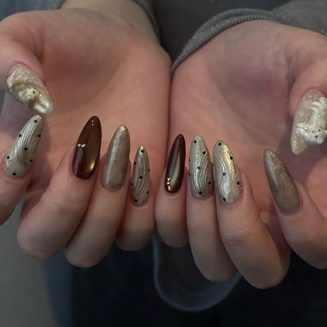 ネイル ドット ニュアンスネイル ハンドネイル Bianca名駅店 安田のネイルデザイン