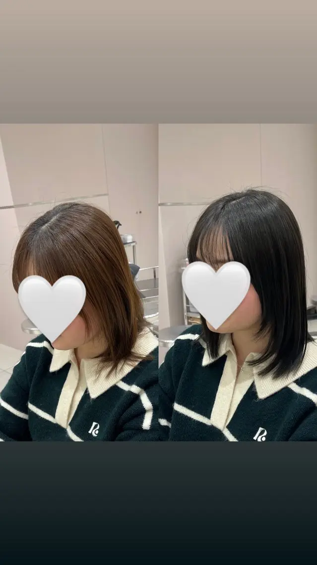 ミディアム 赤み消し透明感カラー 似合わせ前髪柴田礼空のヘアスタイル