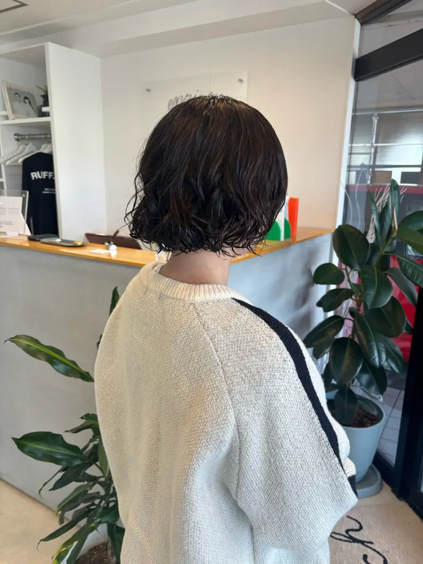 ショート パーマ カット パーマ ハッシュカット・ハイ レイヤー/kanonのヘアスタイル