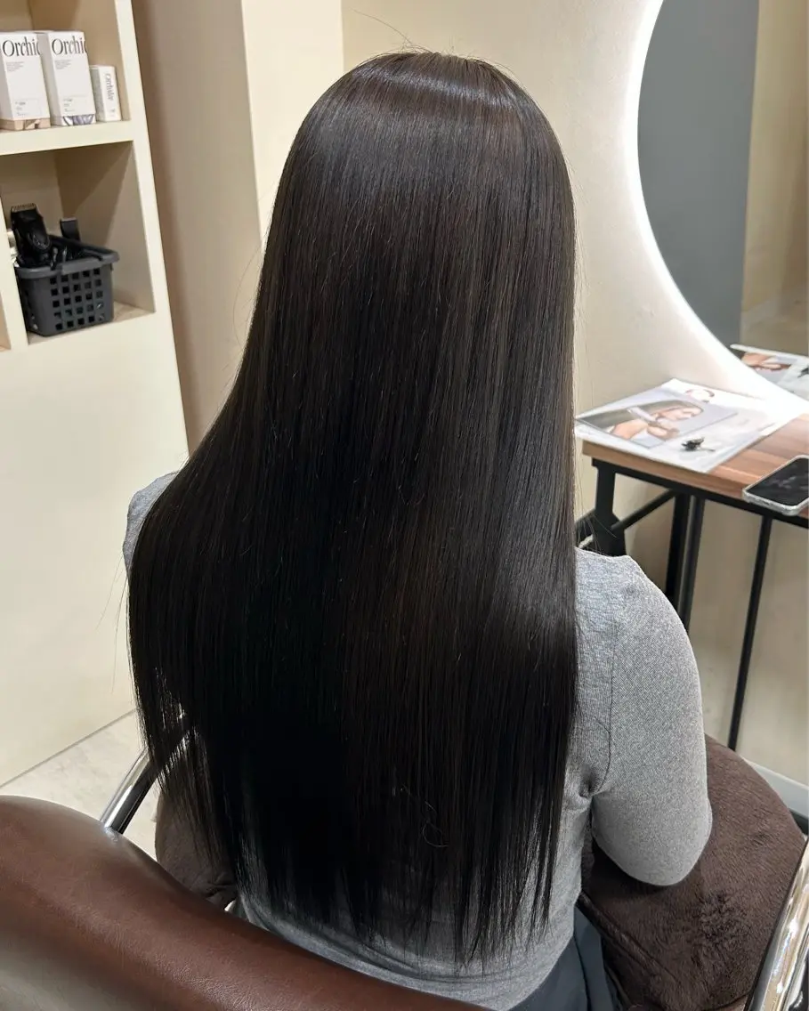 ロング カラー ヘアカラー トリートメント 透明感カラー🍯 髪質改善🫧 野々愛のヘアスタイル
