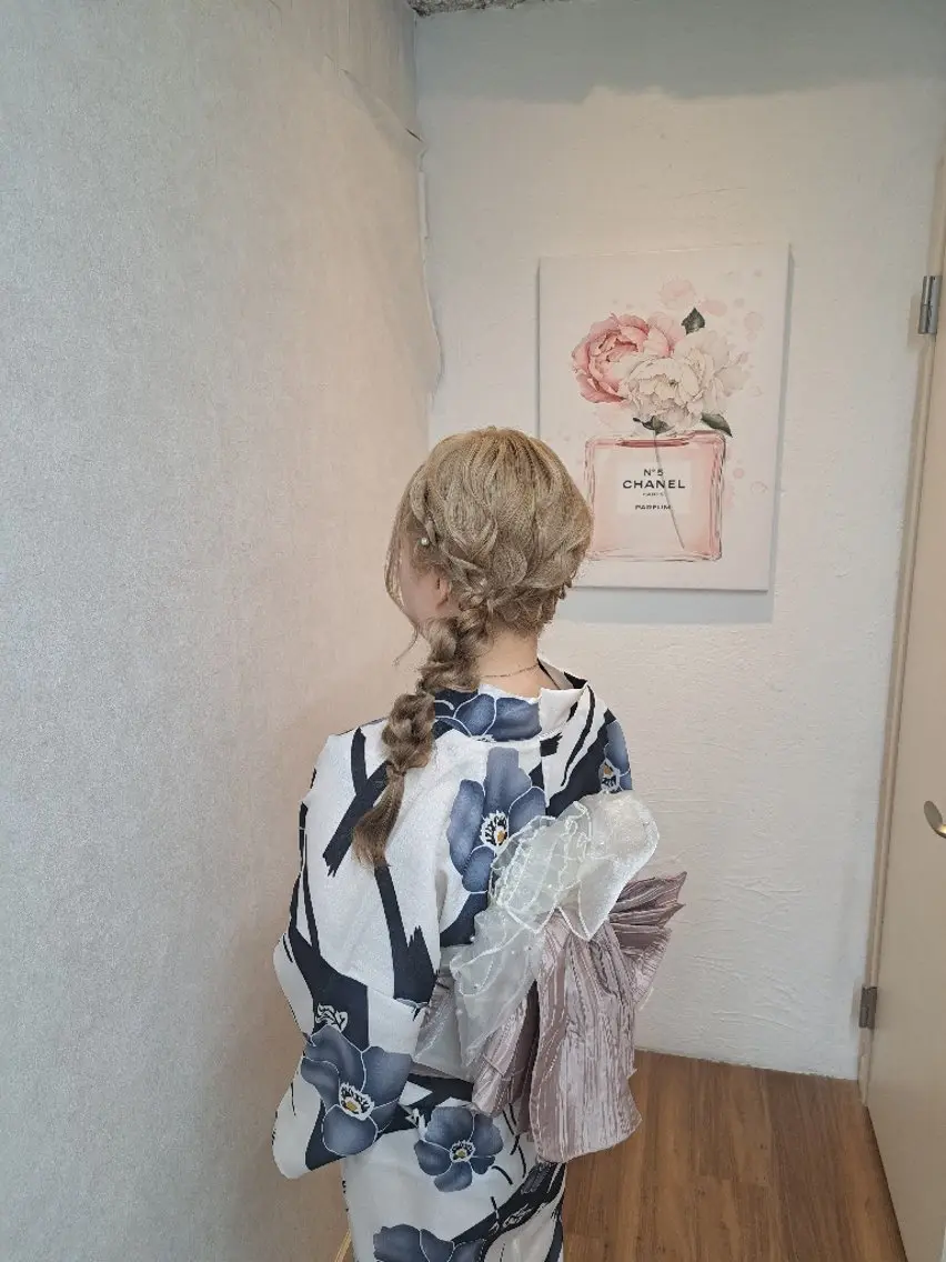 ロング ヘアアレンジ 着付け GLOSS心斎橋🌹 はるなのヘアスタイル