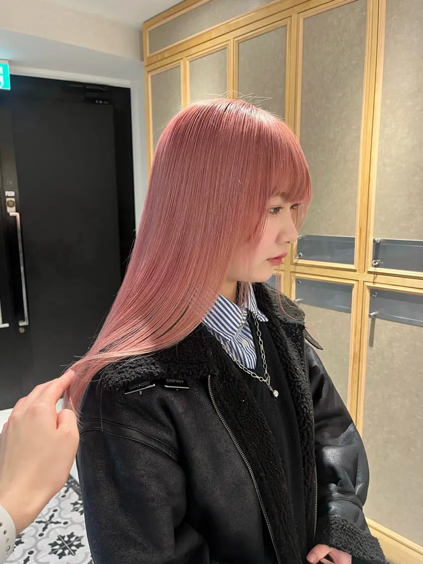 🌈超ハイトーン🌈❤️ Wケアブリーチ+ケアカラー+mbシャンプートリートメント❤️の写真