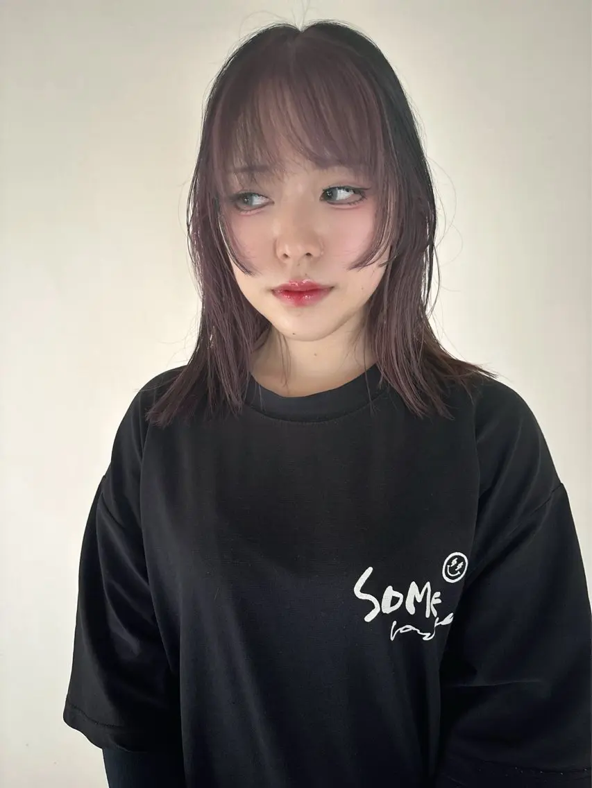 ミディアム カラー ヘアアレンジ ブリーチ ケアブリーチ デザインカラー 広島/ボブ/レイヤー 🌿‬wakabaのヘアスタイル