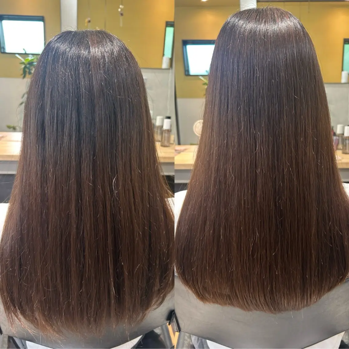 ロング パーマ 髪質改善 ストレートパーマ カット 縮毛矯正 トリートメント hubhair レイヤー/透明感のヘアスタイル
