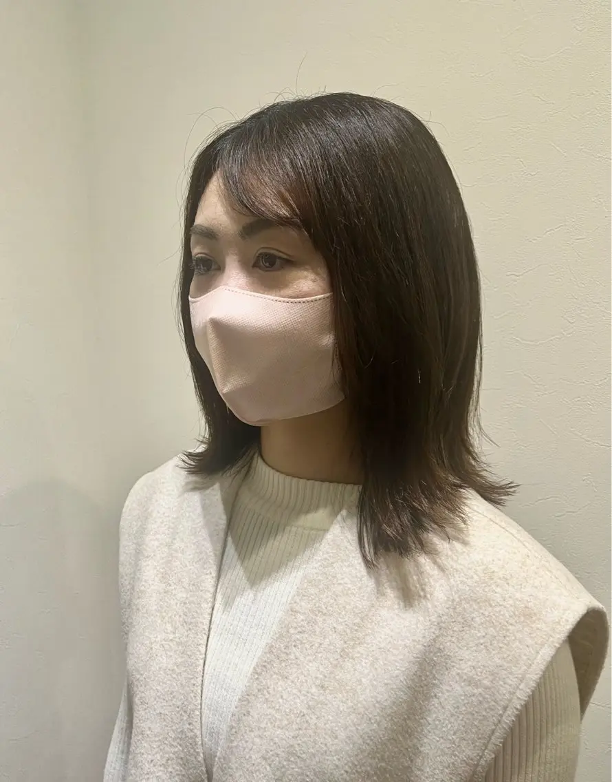 ミディアム ミディアムレイヤー レイヤーカット marjoram /akariのヘアスタイル